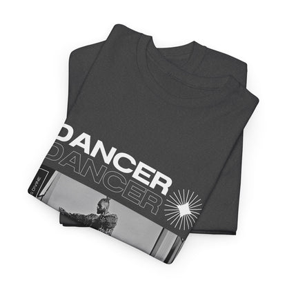 "Dancer "Jazz Pose Unisex Heavy Cotton Tee – Streetwear-Inspired Jazz Dance Graphic T-Shirt for Performers