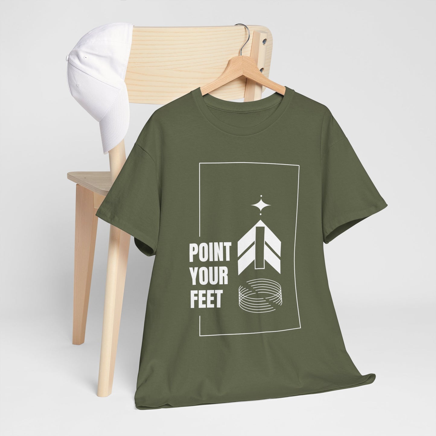 "Point Your Feet" Streetwear Dance Tee – Unisex Heavy Cotton Ballet-Inspired T-Shirt for Dancers