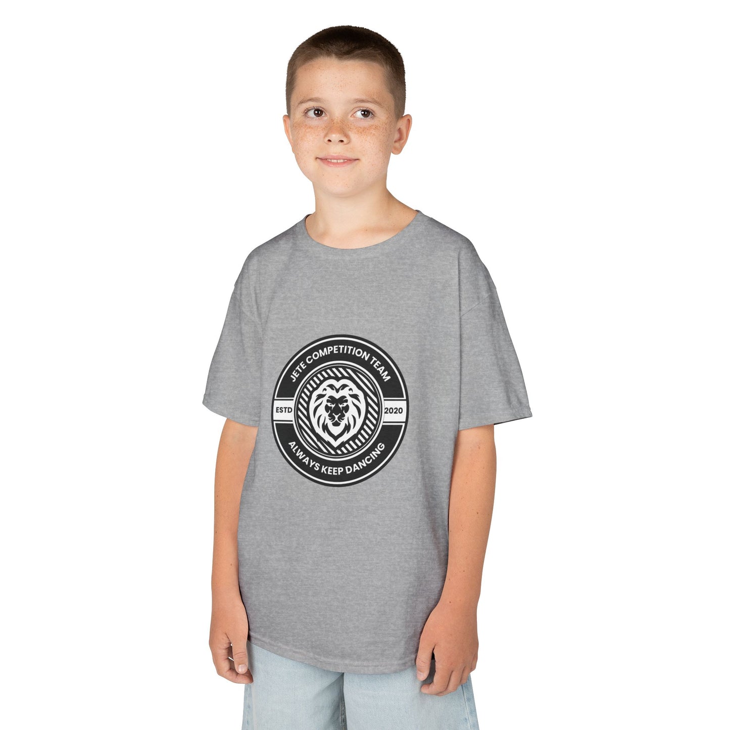 "Jeté Competition Team – Always Keep Dancing" Collegiate Graphic Tee - Youth Dance Team T-Shirt