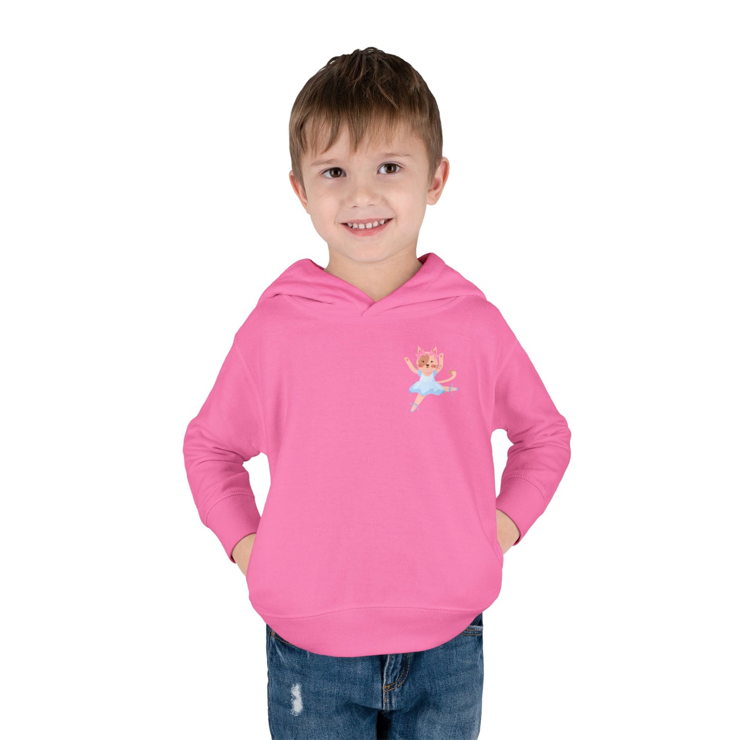 “Every Meow & Then I Dance” Adorable Dancing Cat Graphic | Cute Cat Dance Hoodie for Toddlers & Little Ballet Lovers - Toddler Pullover Hoodie