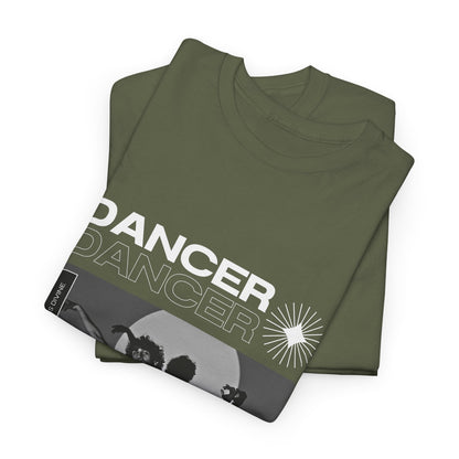 "Dancer" Spotlight Contemporary Dance Graphic Unisex Heavy Cotton Tee – Streetwear-Inspired Dance T-Shirt for Performers & Dance Lovers