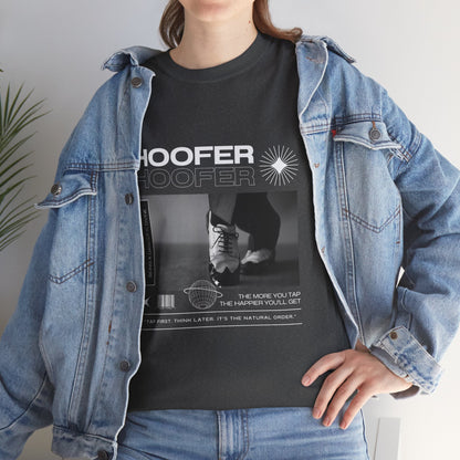 “Hoofer" Tap Dance Unisex Heavy Cotton Tee – Streetwear-Inspired Tap Shoes Graphic T-Shirt for Dancers