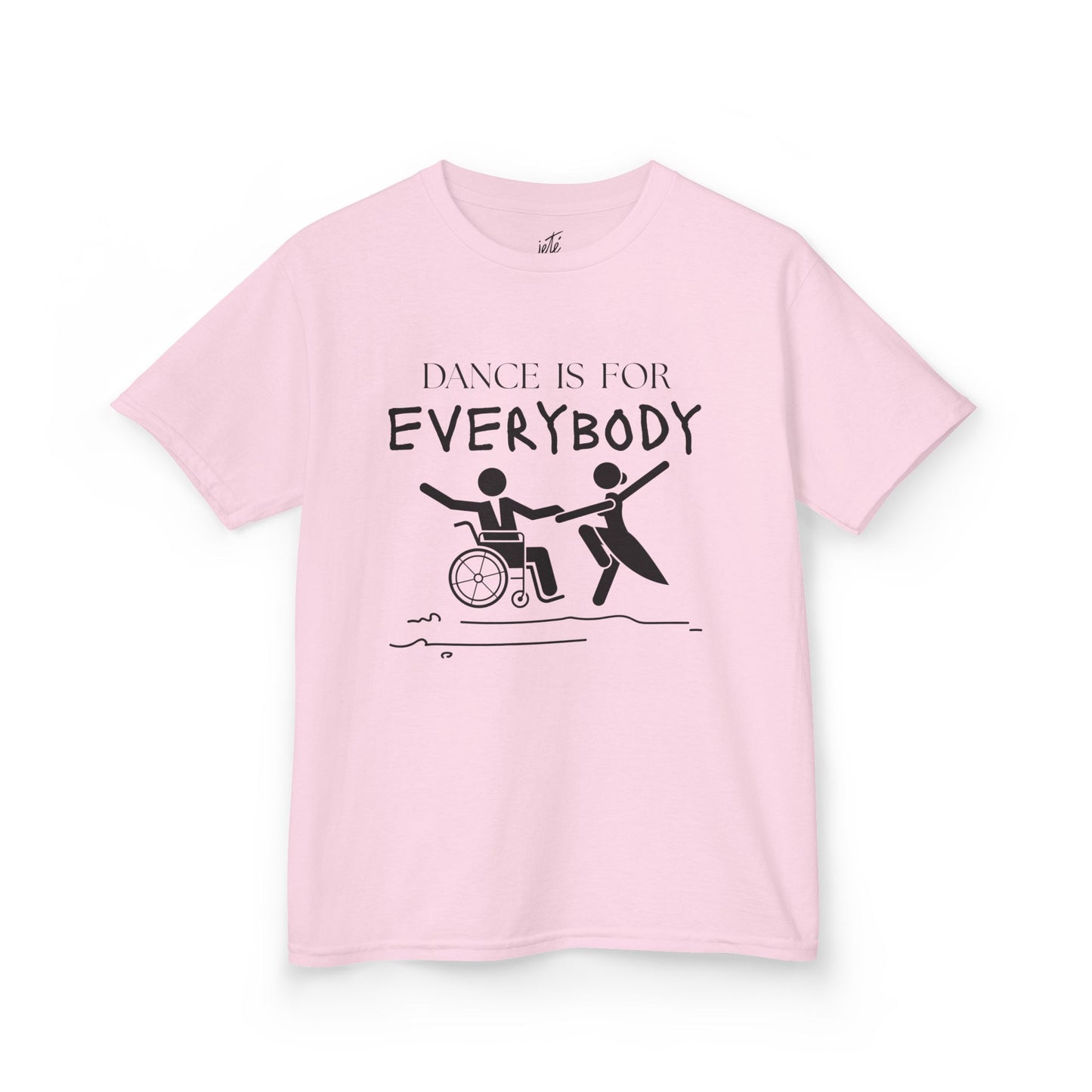 “Dance Is for Everybody” Youth Short Sleeve Tee – Inclusive Dance T-Shirt for Kids & Teens, Personalized with Name or Studio