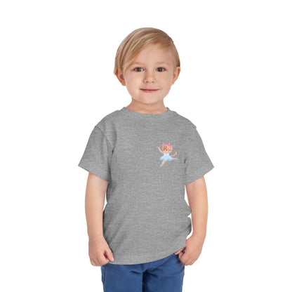 “Every Meow & Then I Dance” Adorable Dancing Cat Graphic | Cute Cat Dance T-Shirt for Toddlers & Little Ballet Lovers - Toddler Short Sleeve Tee