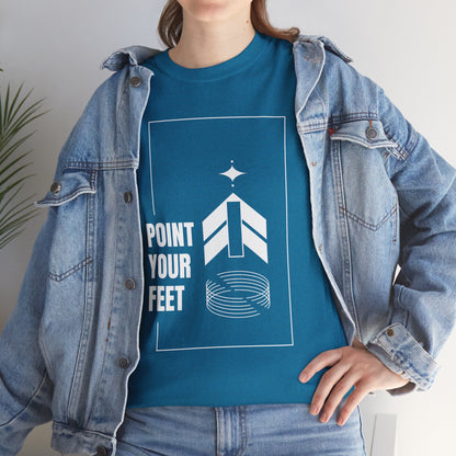 "Point Your Feet" Streetwear Dance Tee – Unisex Heavy Cotton Ballet-Inspired T-Shirt for Dancers