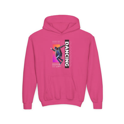 “Dancing” Male Dancer Streetwear Graphic | Unisex Youth Hoodie – Dance Hoodie for Kids & Young Performers