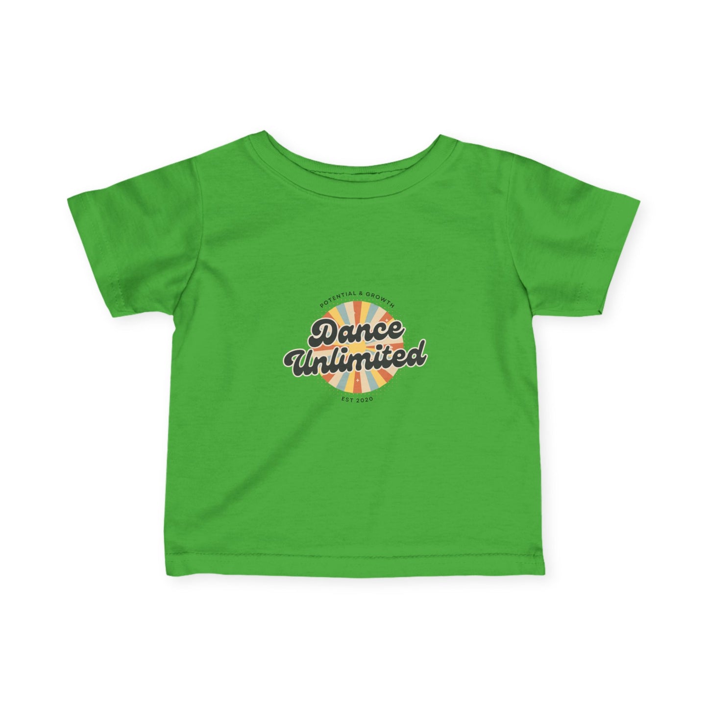 "Dance Unlimited – Potential & Growth" Infant Fine Jersey Tee – Retro Dance Graphic Baby T-Shirt for Inspired Little Performers