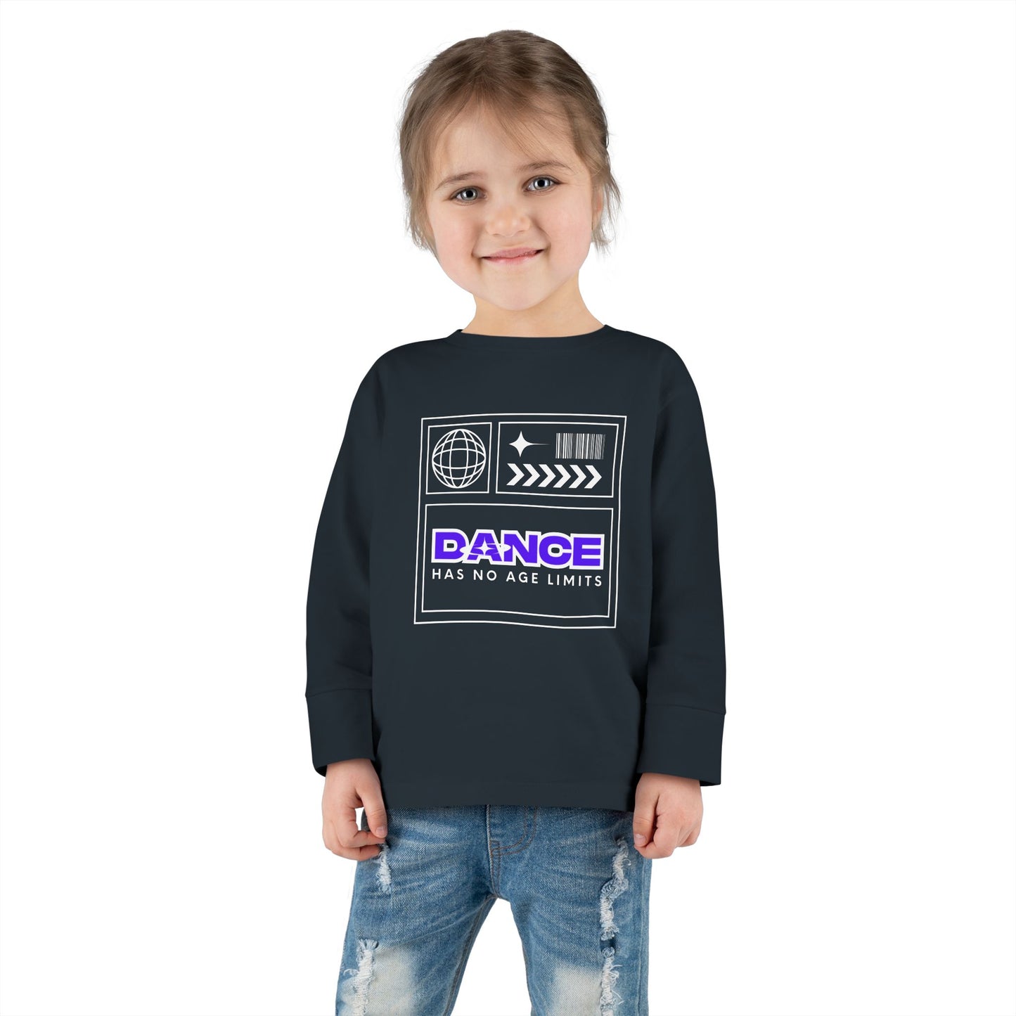 "Dance Has No Age Limits" Toddler Long Sleeve Tee – Unisex Streetwear Dance Shirt for Kids