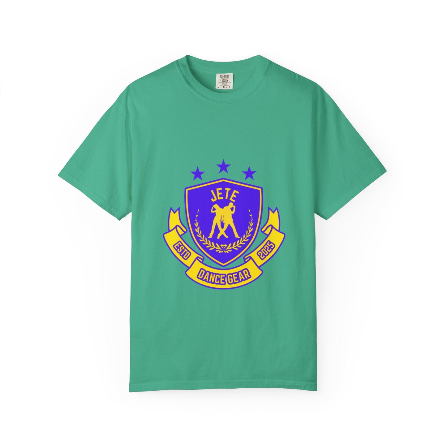 "Jeté Dance Gear" Unisex Garment-Dyed T-Shirt – Collegiate-Style Graphic Tee – Dance Apparel for Dancers & Performers