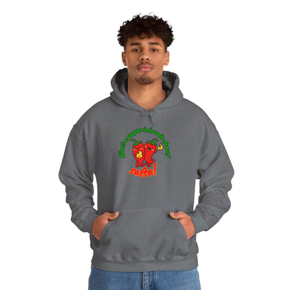 "What’s a Pepper’s Favorite Dance? Salsa!" Unisex Hooded Sweatshirt – Funny Dance Pun Hoodie with Cute Pepper Graphic for Dancers & Foodies