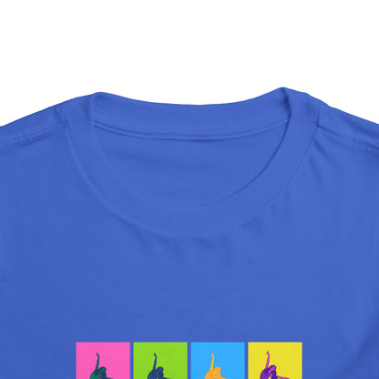 “Ballet" Toddler Short Sleeve T-Shirt – Pop Art Inspired Dance Graphic Tee for Kids