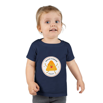 "Nacho Average Dancer" Toddler Dance T-Shirt – Cute Nacho Graphic Short Sleeve Tee for Kids