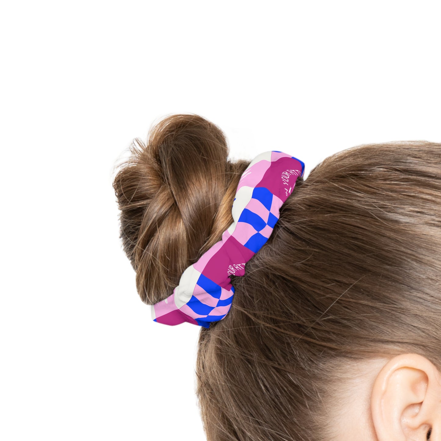 “Dancer – All in Your Attitude” Scrunchie – Retro Dance Hair Accessory with Motivational Graphic