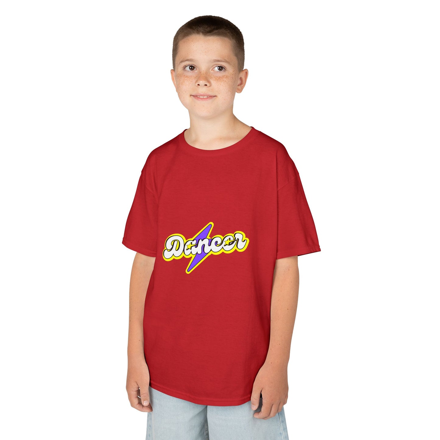 "Dancer" Youth Short Sleeve Tee – Superhero-Inspired Graphic Dance Shirt for Kids and Young Performers