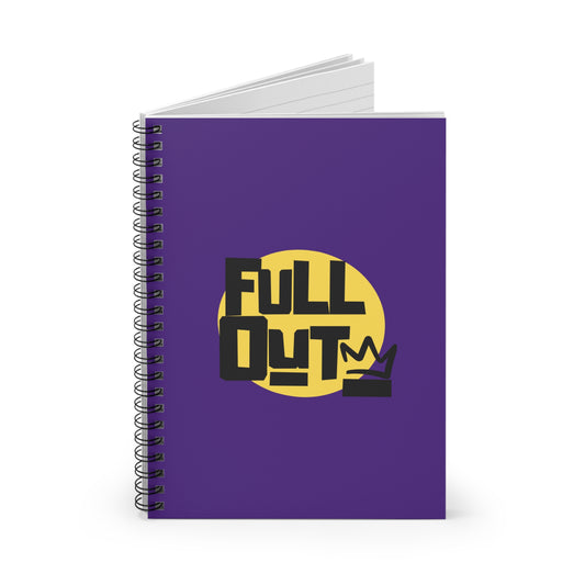 "Full Out" Spiral Notebook – Streetwear Dance Journal for Choreographers, Dancers & Hip Hop Lovers