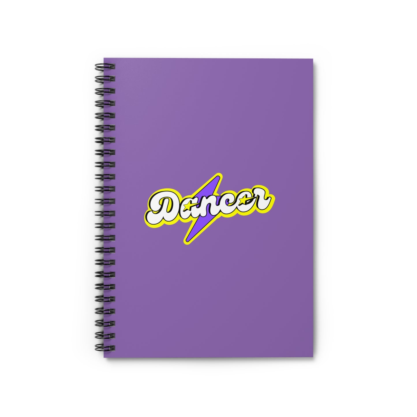"Dancer" Spiral Notebook – Superhero-Inspired Text Graphic Journal for Dancers, Students & Creative Writers