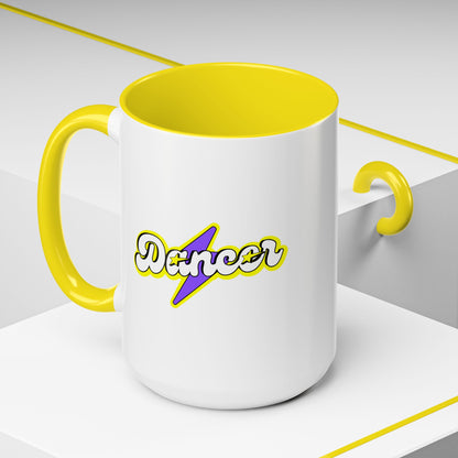 "Dancer" Accent Coffee Mug – Superhero Theme Ceramic Mug for Dancers and Dance Lovers