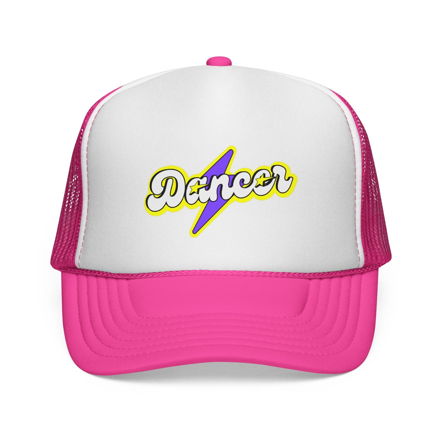 "Dancer" Superhero Graphic Trucker Hat – Bold Unisex Dance Hat with Comic Book Style for Dance Lovers