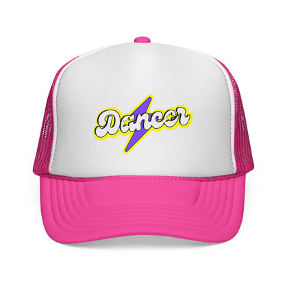 "Dancer" Superhero Graphic Trucker Hat – Bold Unisex Dance Hat with Comic Book Style for Dance Lovers