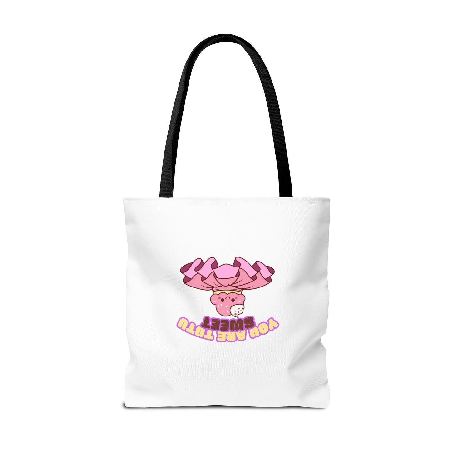 "You Are Tutu Sweet" Kawaii Cupcake Dance Tote Bag – Cute Canvas Bag for Dancers, Dance Moms & Ballet Lovers | Dance Gift Idea