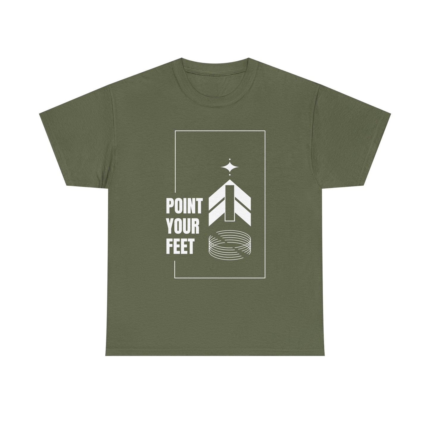 "Point Your Feet" Streetwear Dance Tee – Unisex Heavy Cotton Ballet-Inspired T-Shirt for Dancers
