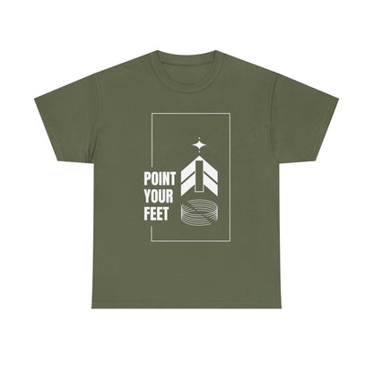 "Point Your Feet" Streetwear Dance Tee – Unisex Heavy Cotton Ballet-Inspired T-Shirt for Dancers