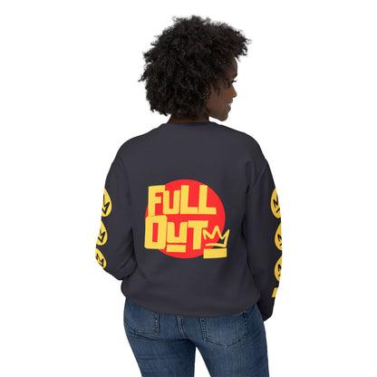 "Full Out" Lightweight Crewneck Sweatshirt – Unisex Streetwear Pullover from the Full Out Premium Collection