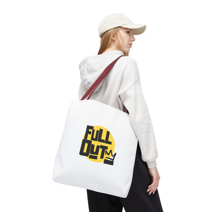 "Full Out" Dance Canvas Tote Bag – Streetwear-Inspired Graphic Dance Bag for Rehearsals, Classes & Everyday Use