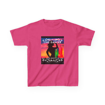 "Line Dancer – Get Your Boots in Line" Youth Short Sleeve Tee – Western-Inspired Country Dance Shirt for Kids