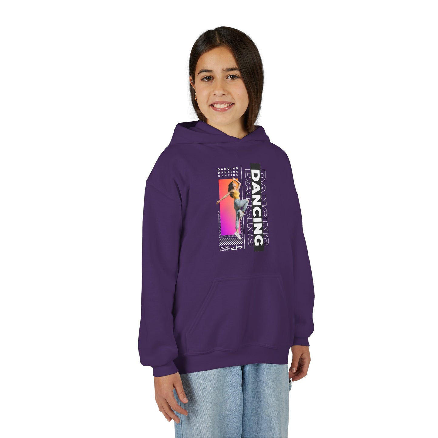 “Dancing” Female Dancer Streetwear Graphic | Unisex Youth Hoodie – Dance Hoodie for Kids & Young Performers