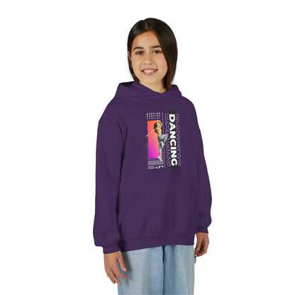 “Dancing” Female Dancer Streetwear Graphic | Unisex Youth Hoodie – Dance Hoodie for Kids & Young Performers