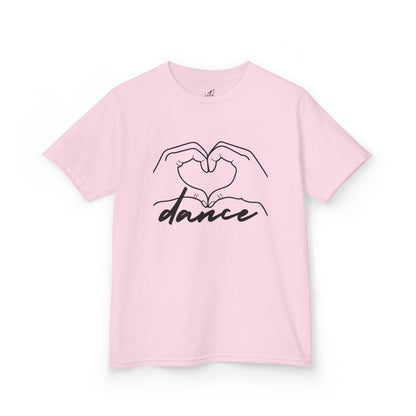 "Dance" Heart Hands Youth Short Sleeve Tee – Heart Hands Graphic Dance Lover T-Shirt