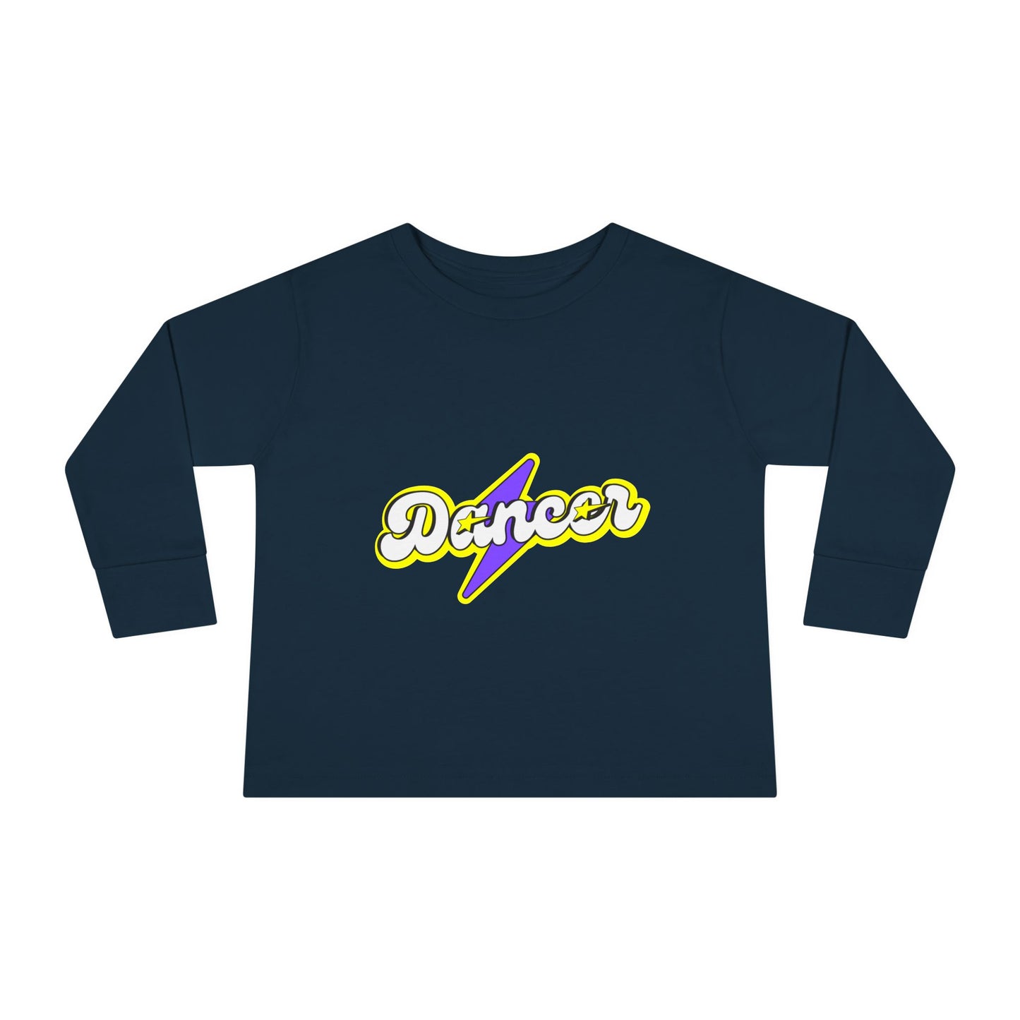 "Dancer" Toddler Dance T-Shirt – Bold Superhero-Inspired Long Sleeve Tee for Kids