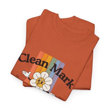 “Clean Mark Social Club” Unisex Heavy Cotton T-Shirt – Streetwear-Inspired Dance Graphic Tee for Adults & Kids