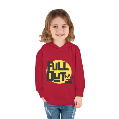 "Full Out" Toddler Pullover Hoodie – Bold Streetwear-Inspired Dance Graphic Fleece Sweatshirt for Kids