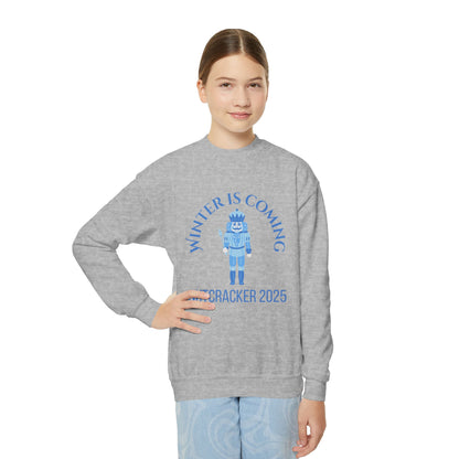 “Winter Is Coming Nutcracker 2025” Sweatshirt – YOUTH Crewneck | Holiday Dance Sweatshirt for Ballet Dancers