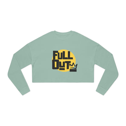 "Full Out" Women’s Cropped Dance Sweatshirt – Streetwear-Inspired Graphic | Bold Urban Style for Dancers & Performers