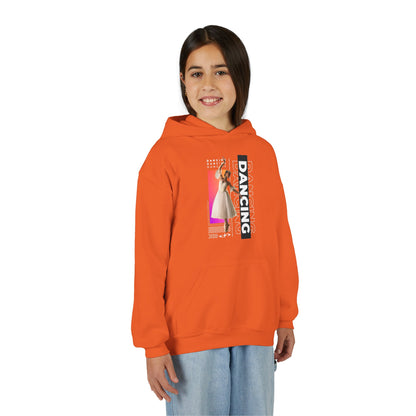 “Dancing” Female Dancer Streetwear Graphic | Unisex Youth Hoodie – Dance Hoodie for Kids & Young Performers