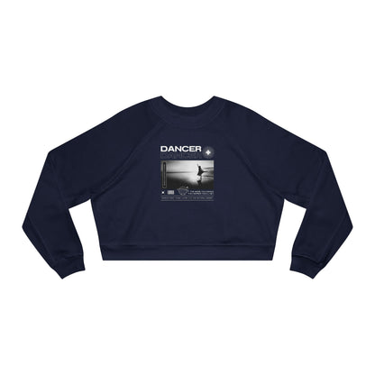 “Dancer” Arabesque on the Beach Graphic | Streetwear-Inspired Ballet Dance Sweatshirt for Dancers & Enthusiasts - Women’s Cropped Sweatshirt
