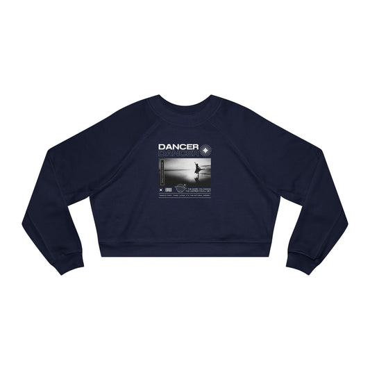 “Dancer” Arabesque on the Beach Graphic | Streetwear-Inspired Ballet Dance Sweatshirt for Dancers & Enthusiasts - Women’s Cropped Sweatshirt