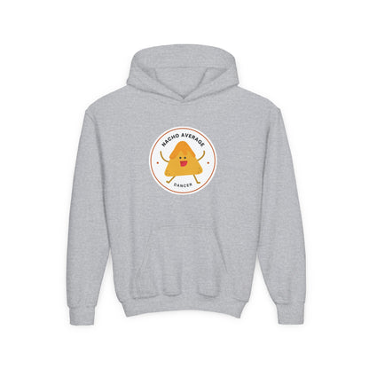 "Nacho Average Dancer" Youth Hooded Sweatshirt – Funny Dance Pun Nacho Graphic Hoodie for Kids and Teens
