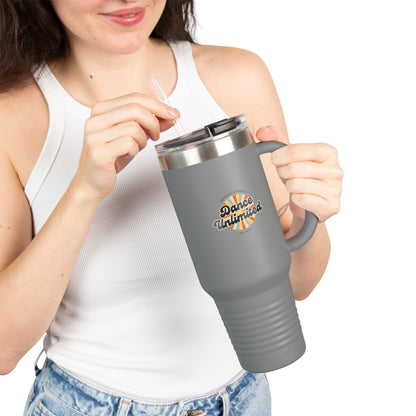 "Dance Unlimited, Potential & Growth" Retro 40oz Insulated Travel Mug – Motivational Dance Tumbler for Growth, Potential & Everyday Inspiration