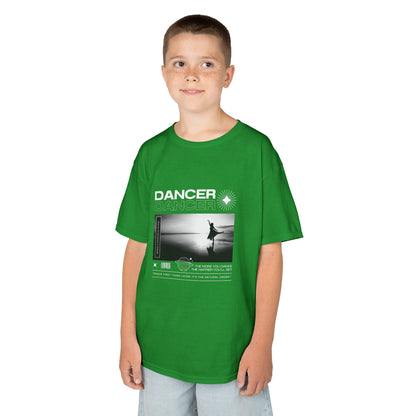 "Dancer" Arabesque on the Beach – Youth Short Sleeve Dance Tee in Streetwear-Inspired Style