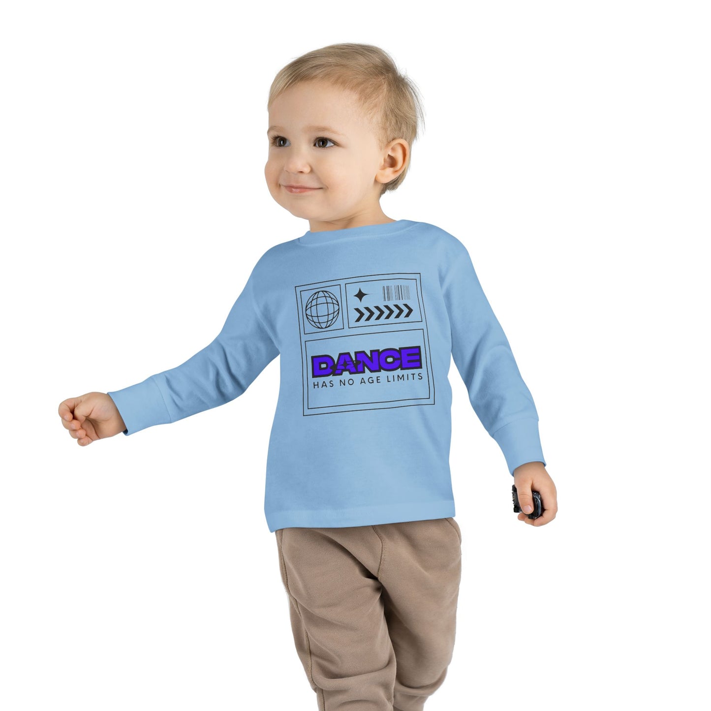 "Dance Has No Age Limits" Toddler Long Sleeve Tee – Unisex Streetwear Dance Shirt for Kids