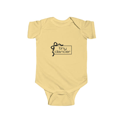 "Tiny Dancer" Infant Short Sleeve Bodysuit – Adorable Dance-Themed Baby One-Piece for Little Ballerinas and Future Movers