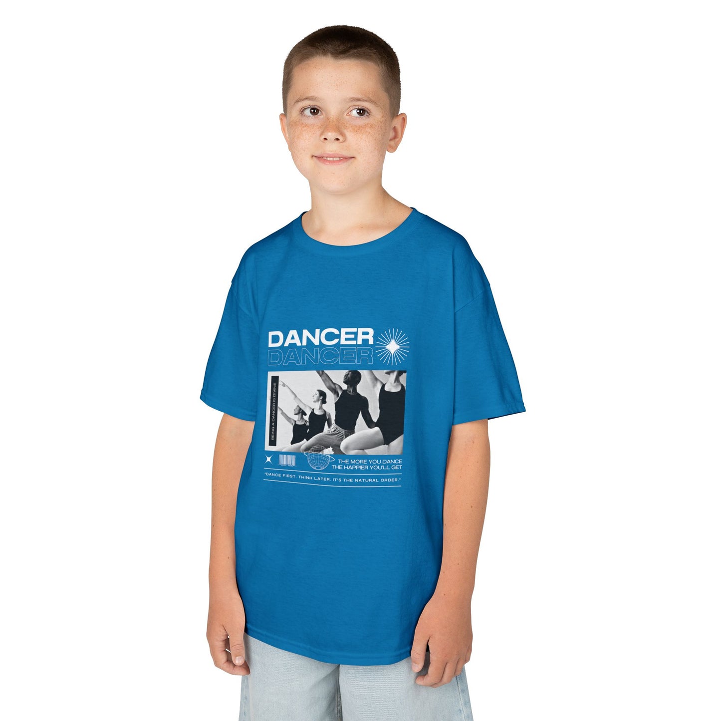 “Dancer” Youth Short Sleeve Tee – Young Ballet Dancers at the Barre Streetwear-Inspired Dance Shirt for Kids