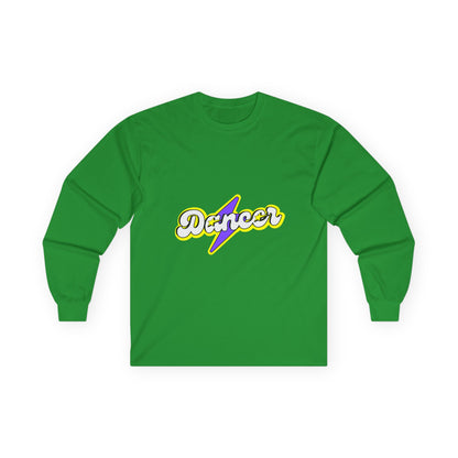 "Dancer" Unisex Long Sleeve Tee – Superhero-Inspired Graphic Dance Shirt for Performers, Instructors & Studio Heroes