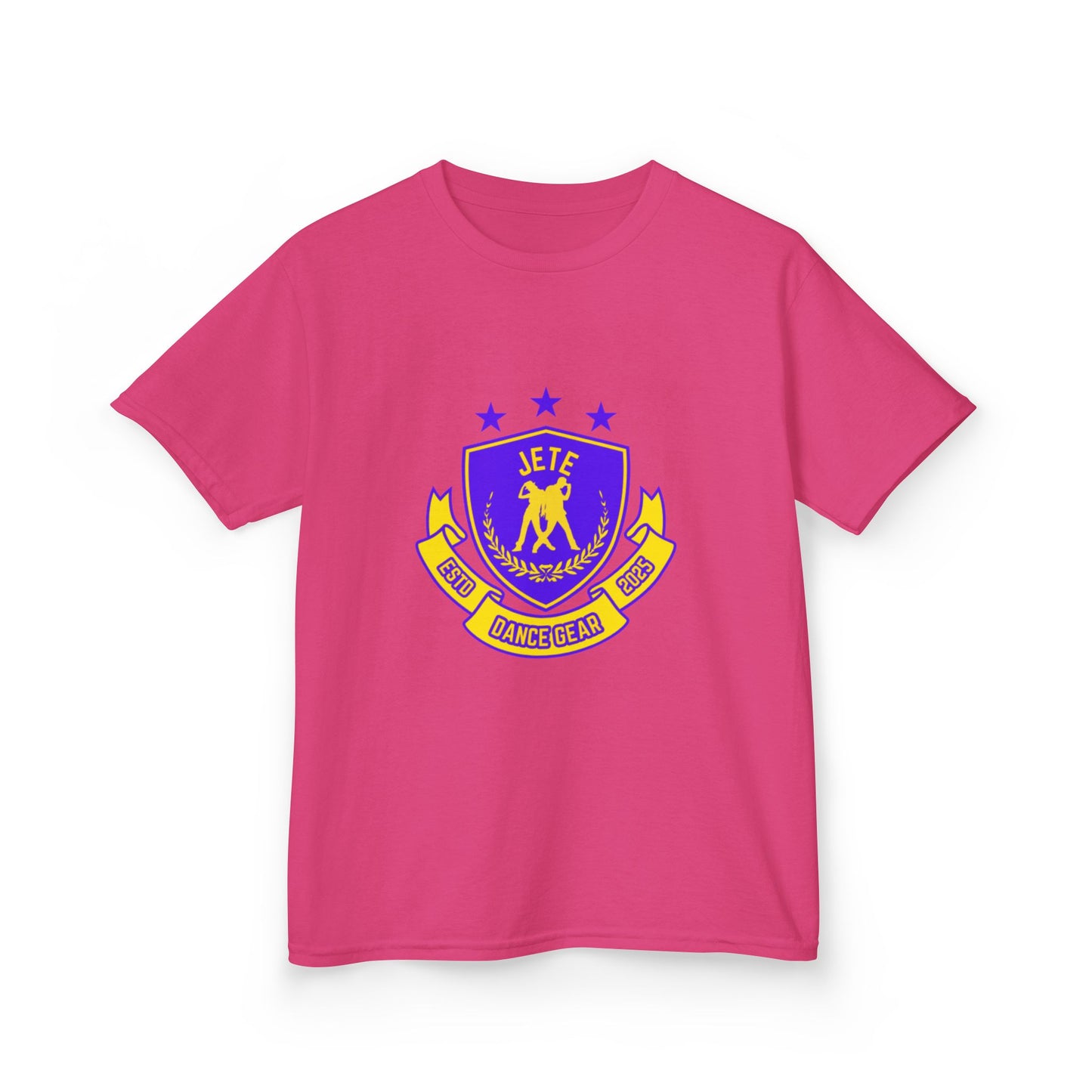 "Jeté Dance Gear" Youth Short Sleeve Tee – Collegiate-Inspired Dancer Graphic Shirt for Kids