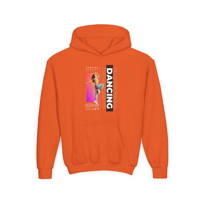 “Dancing” Female Dancer Streetwear Graphic | Unisex Youth Hoodie – Dance Hoodie for Kids & Young Performers