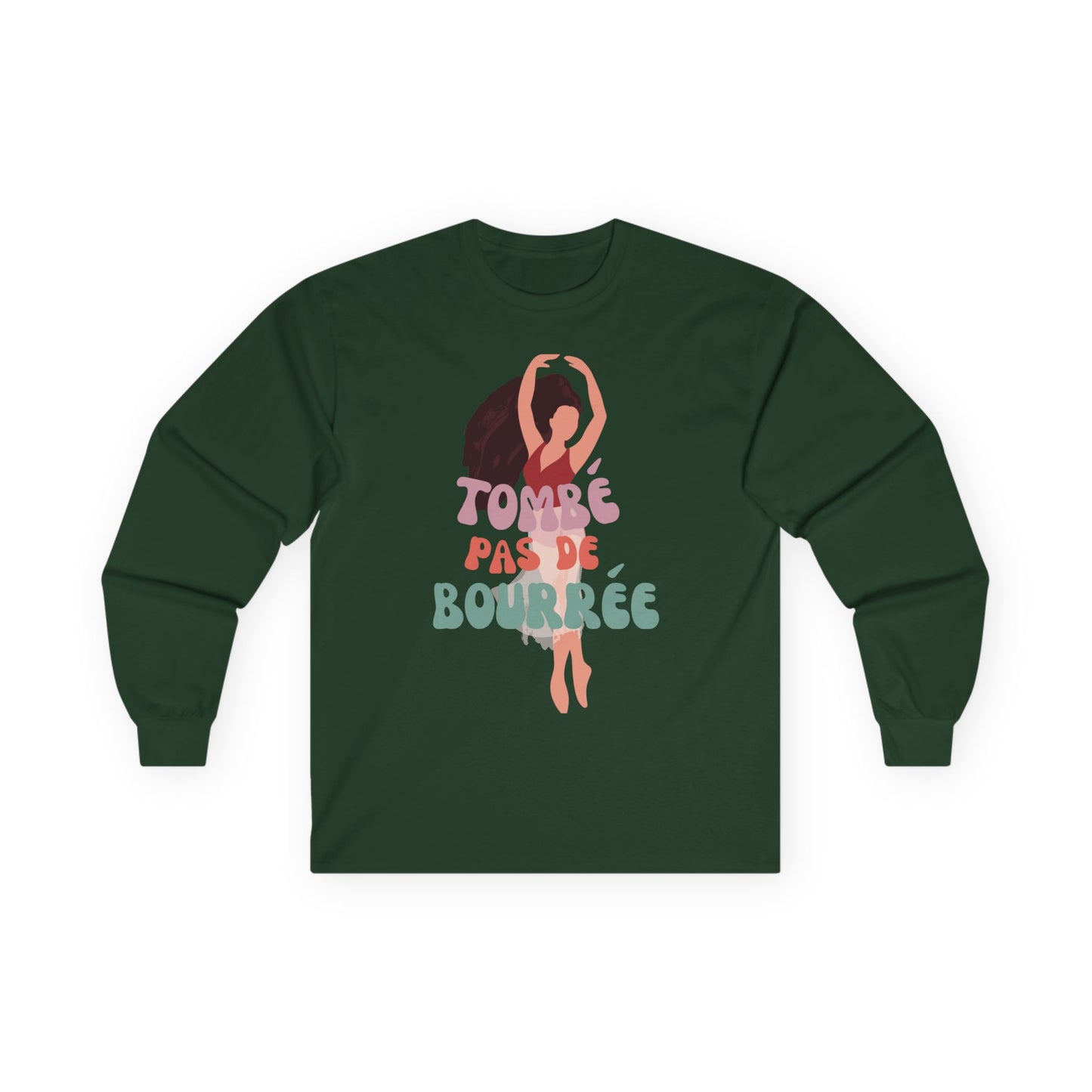 "Tombé Pas de Bourrée" Dance Long Sleeve Shirt – Unisex Ultra Cotton Tee with Bold Ballet Graphic